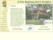 Tablet Screenshot of anewbeginningbb.com